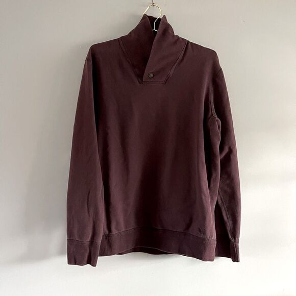 American Eagle Men's Burgundy/Plum Cowl Neck Sweater | SZ XL Tall - Picture 1 of 9